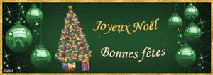 gif joyeux Noël bonnes fêtes